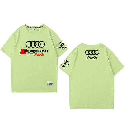 T-shirt RS Audi Quattro Imprimé Col Rond Homme Manches Courtes